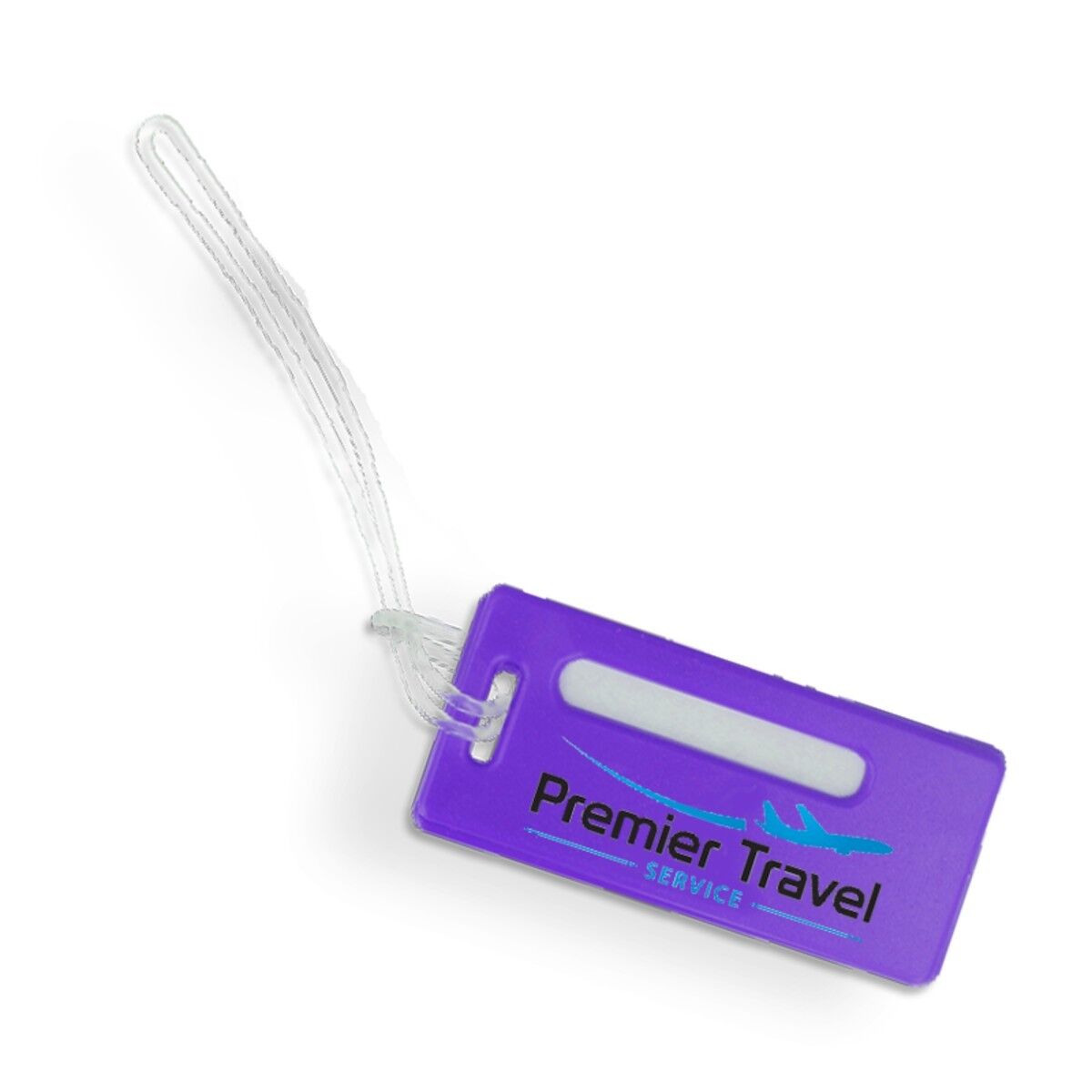 Recycled Luggage Tag in Puple Colour