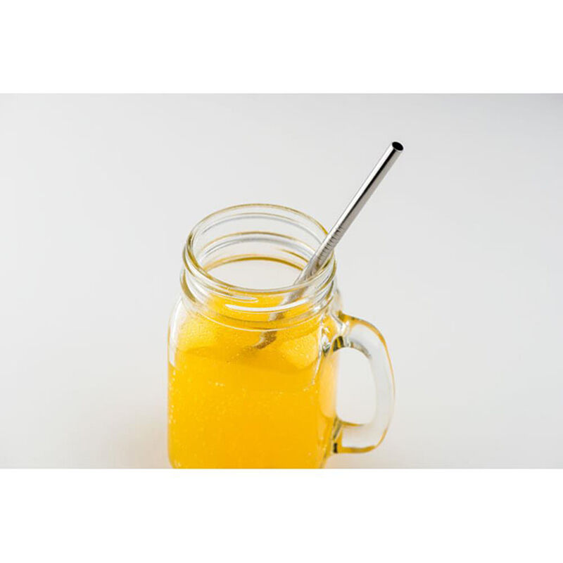 Reusable stainless steel drinking straws