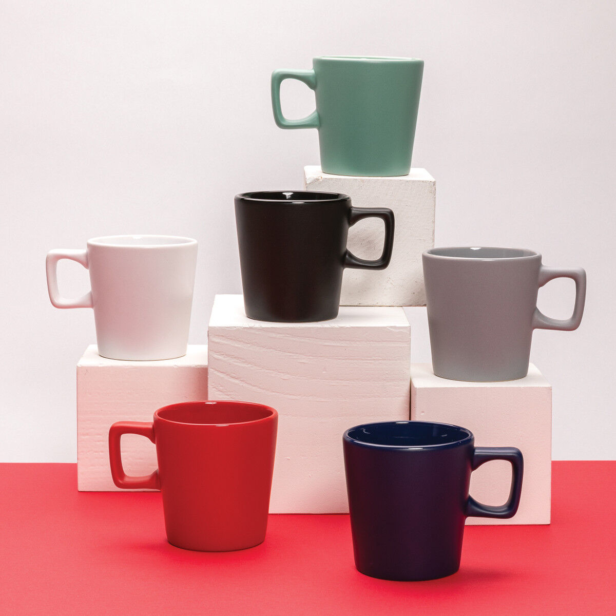 Modern coffee mug with matt finish (range)