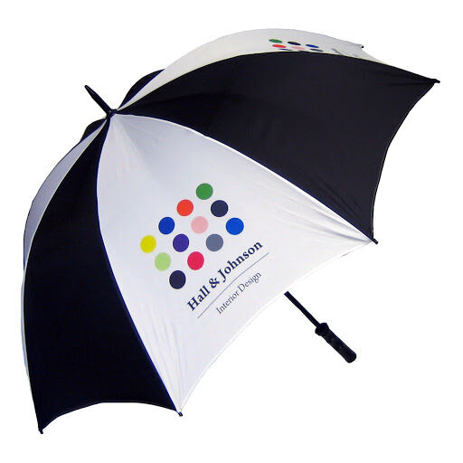 Printed Sports Umbrella - Black Handle