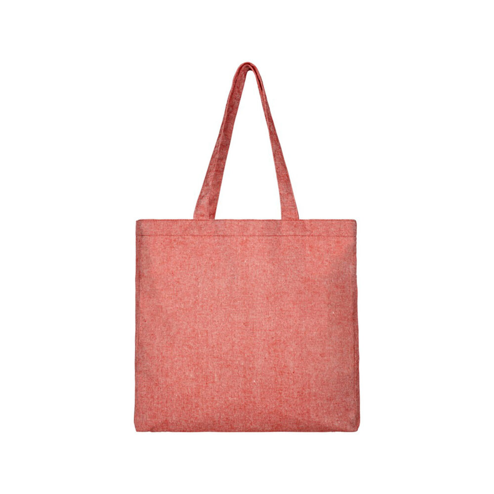 Recycled cotton and polyester shopping bag