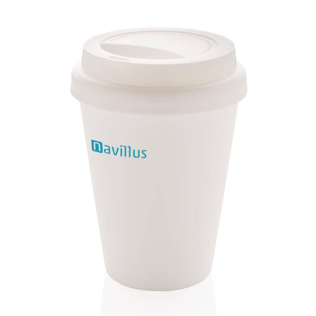 Reusable Double Walled Takeaway Cup in White