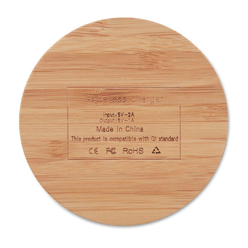 Bamboo Wireless Charger Coaster