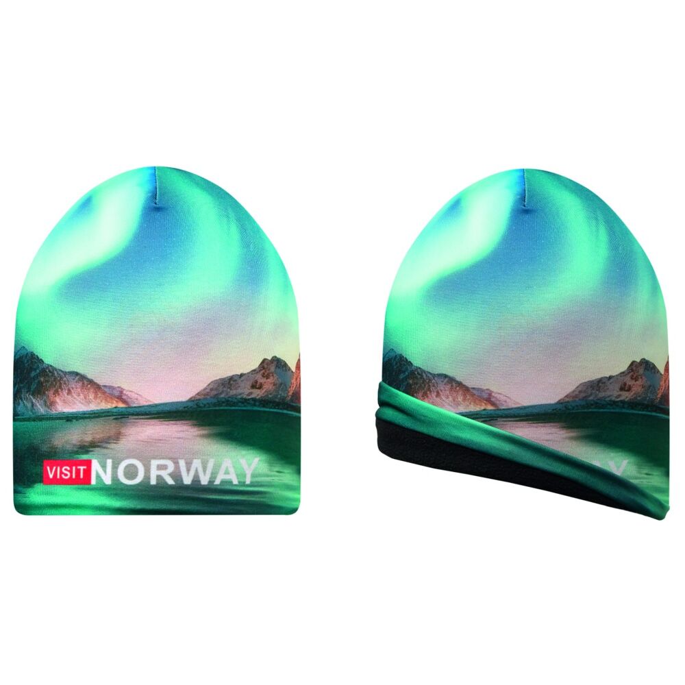All Over Printed Beanie Hat Fleece Lining