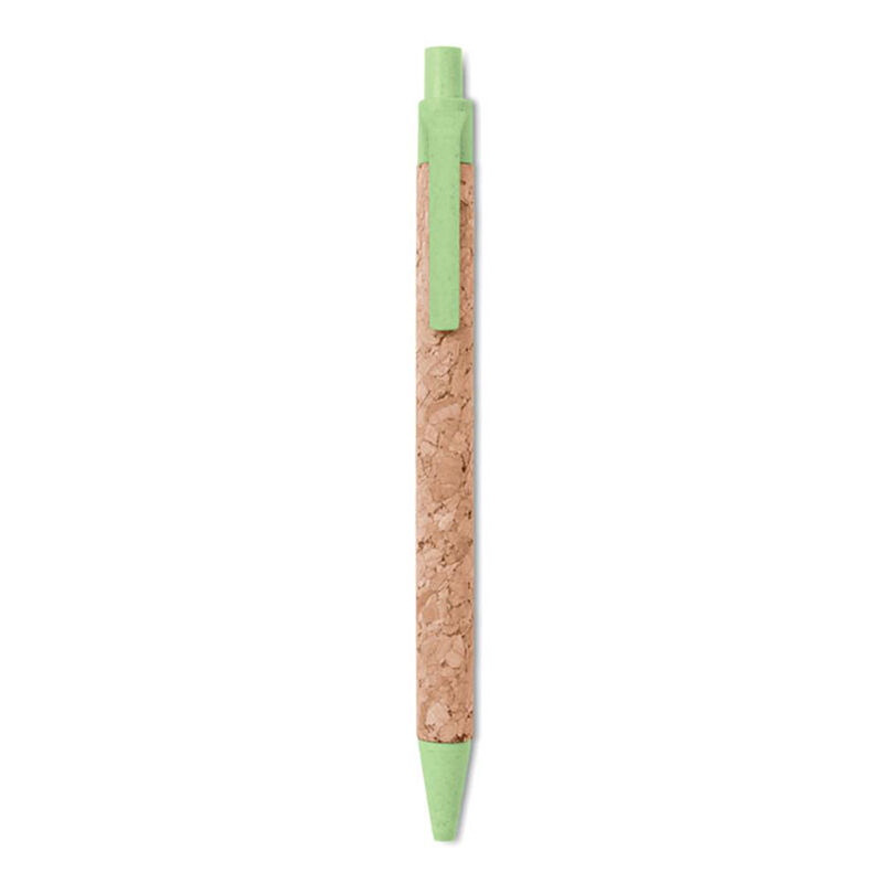 Pen with Cork Barrel Green