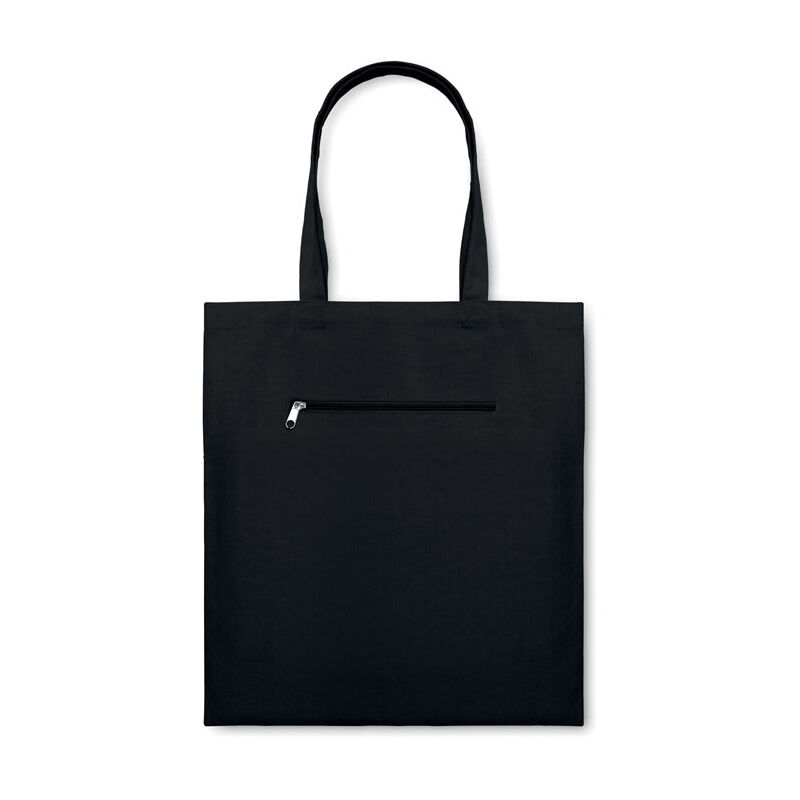 Organic Canvas Shopping Bag (Black)
