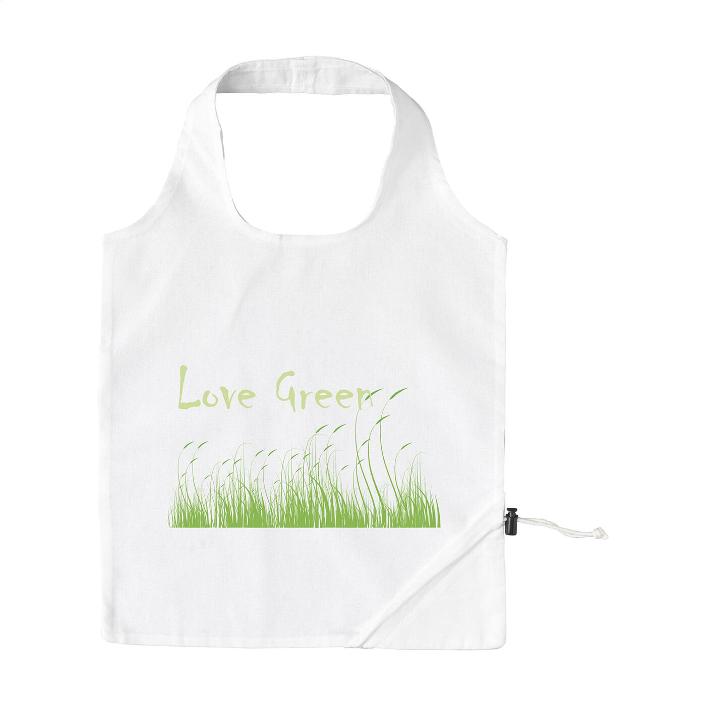 Folding Cotton Shopping Bags White
