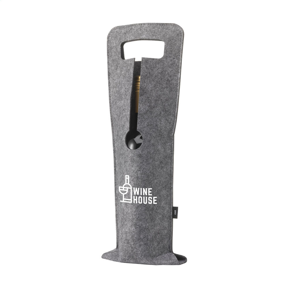 Felt Wine Gift Bag RPET (sample branding)