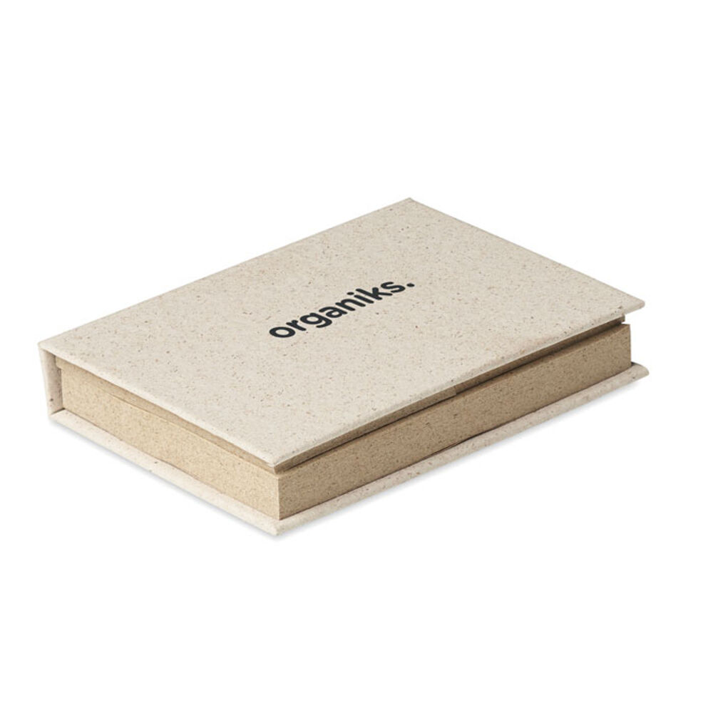 Grass Paper Sticky Notes Pad (sample branding)