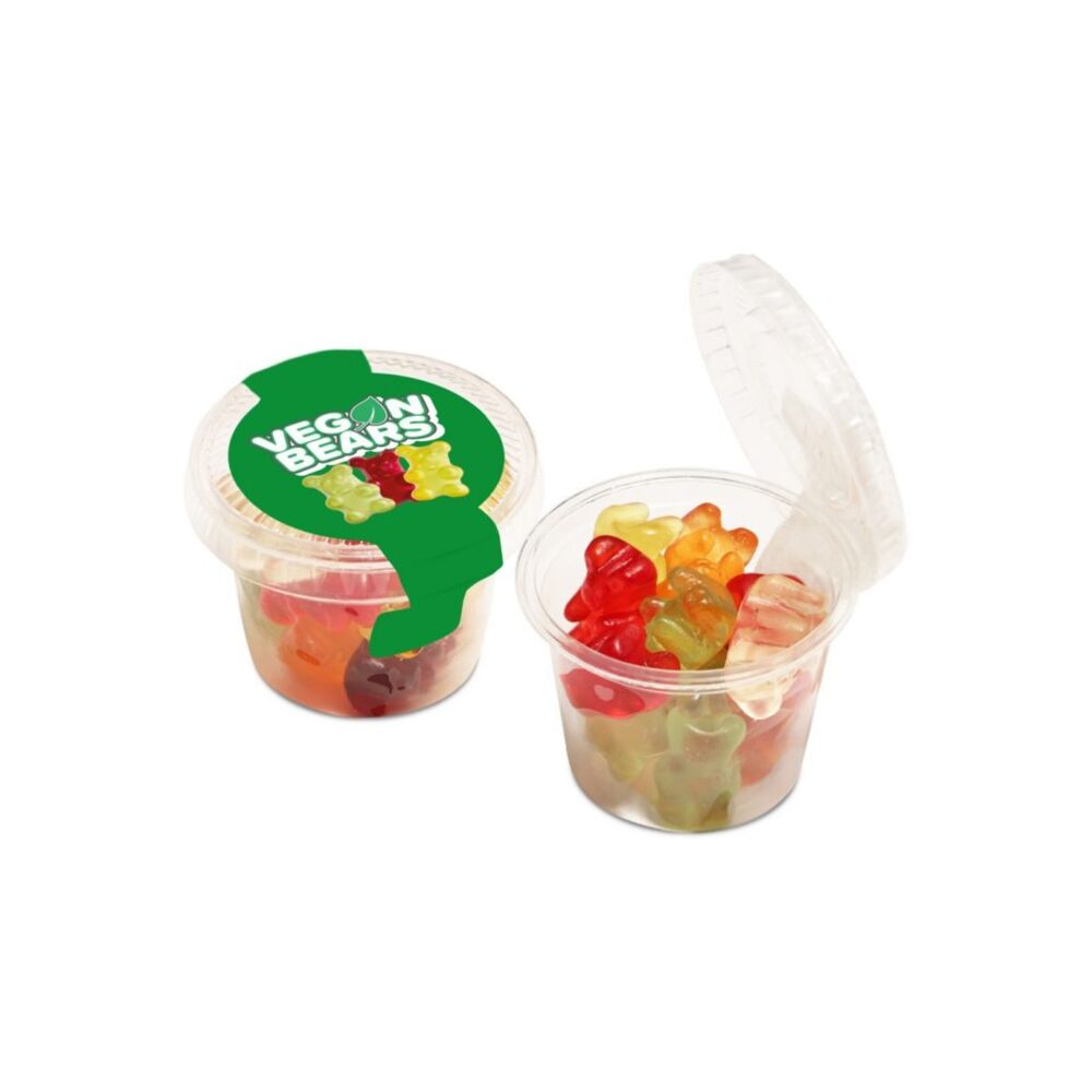 Mini Confectionery Pot filled with Kalfany Vegan Bears