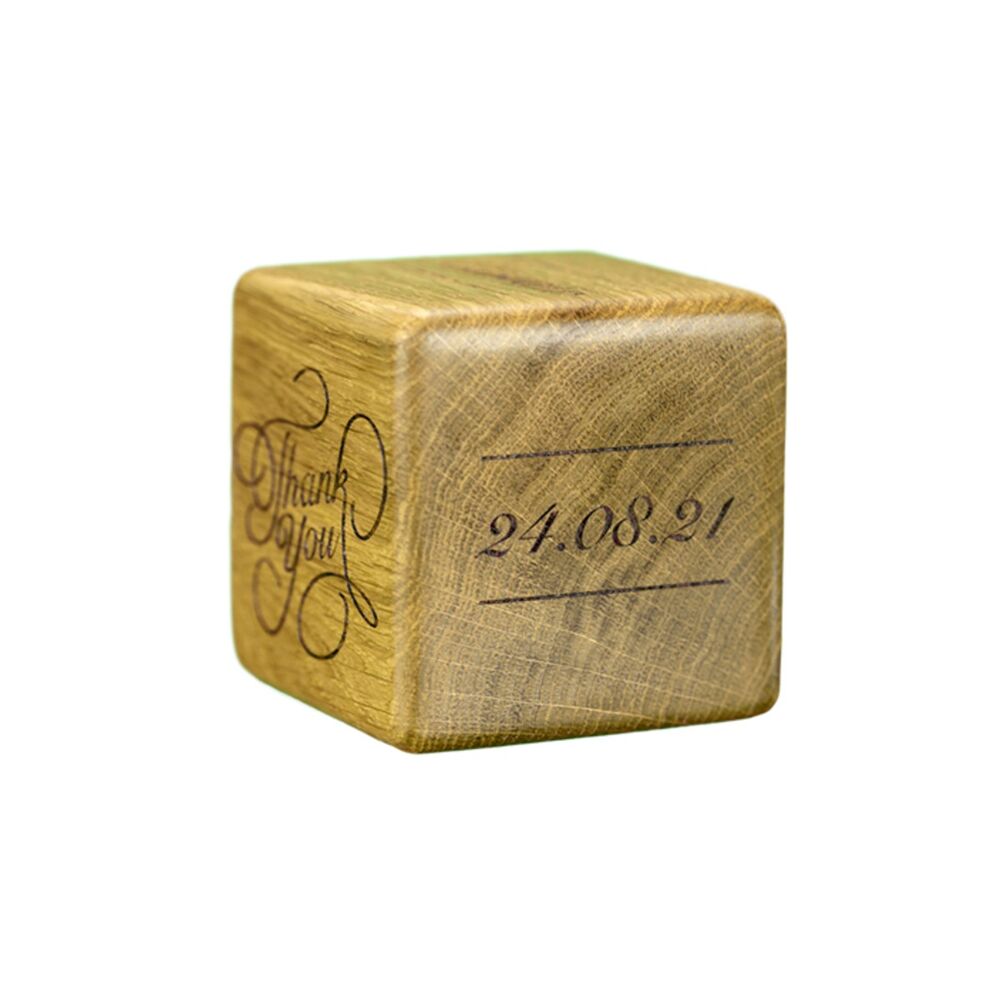 Wooden Message Cube