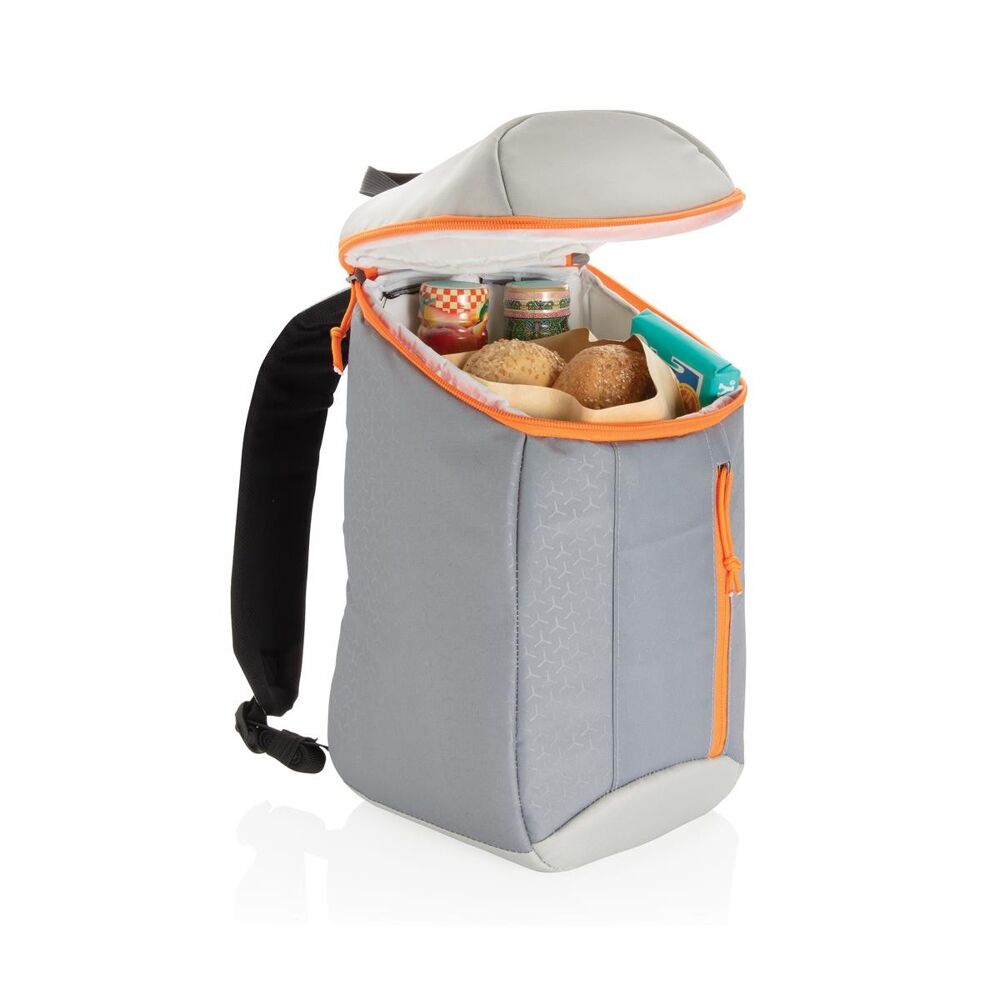 Outdoor Cooler Backpack Grey & Orange