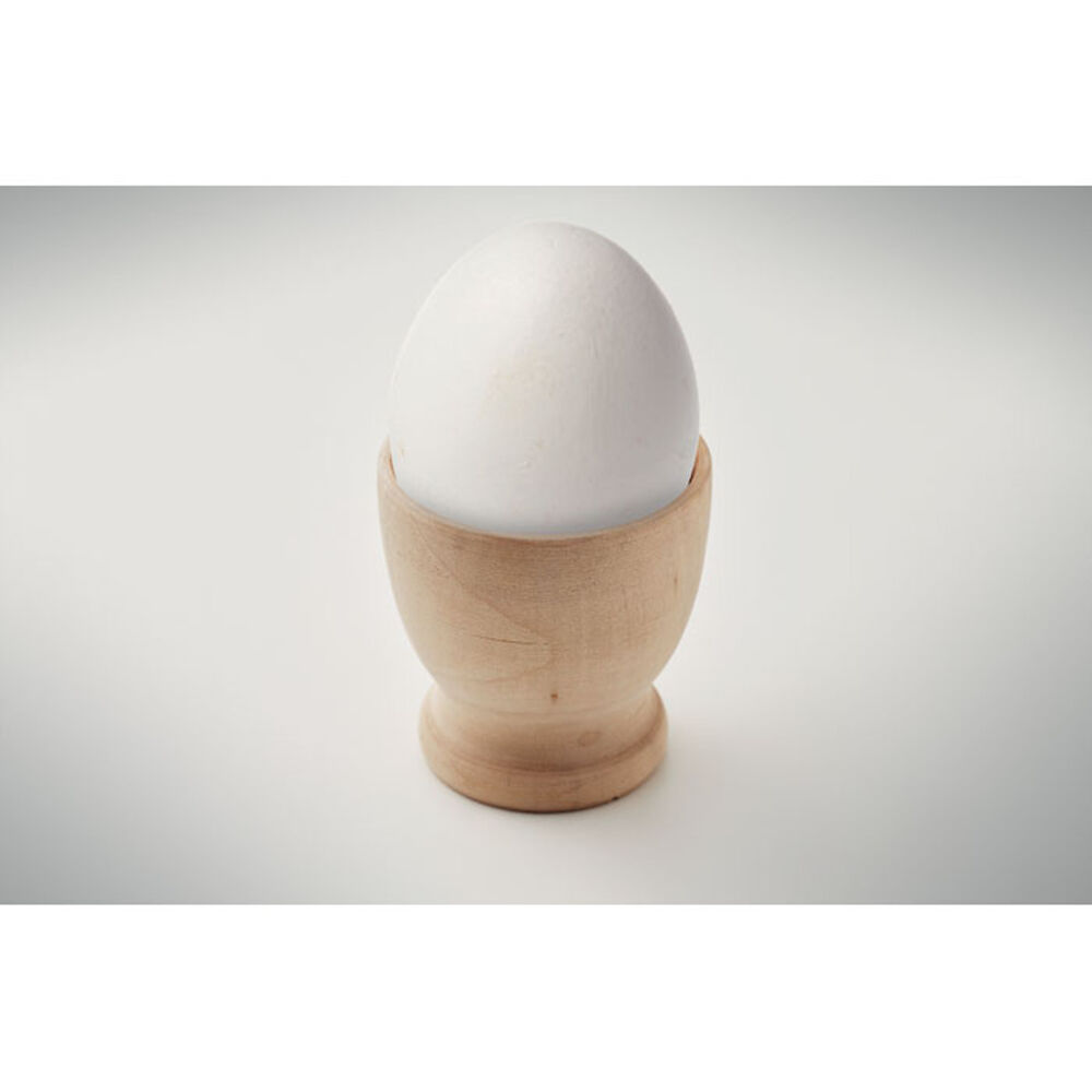 Set of Two Wooden Egg Cups