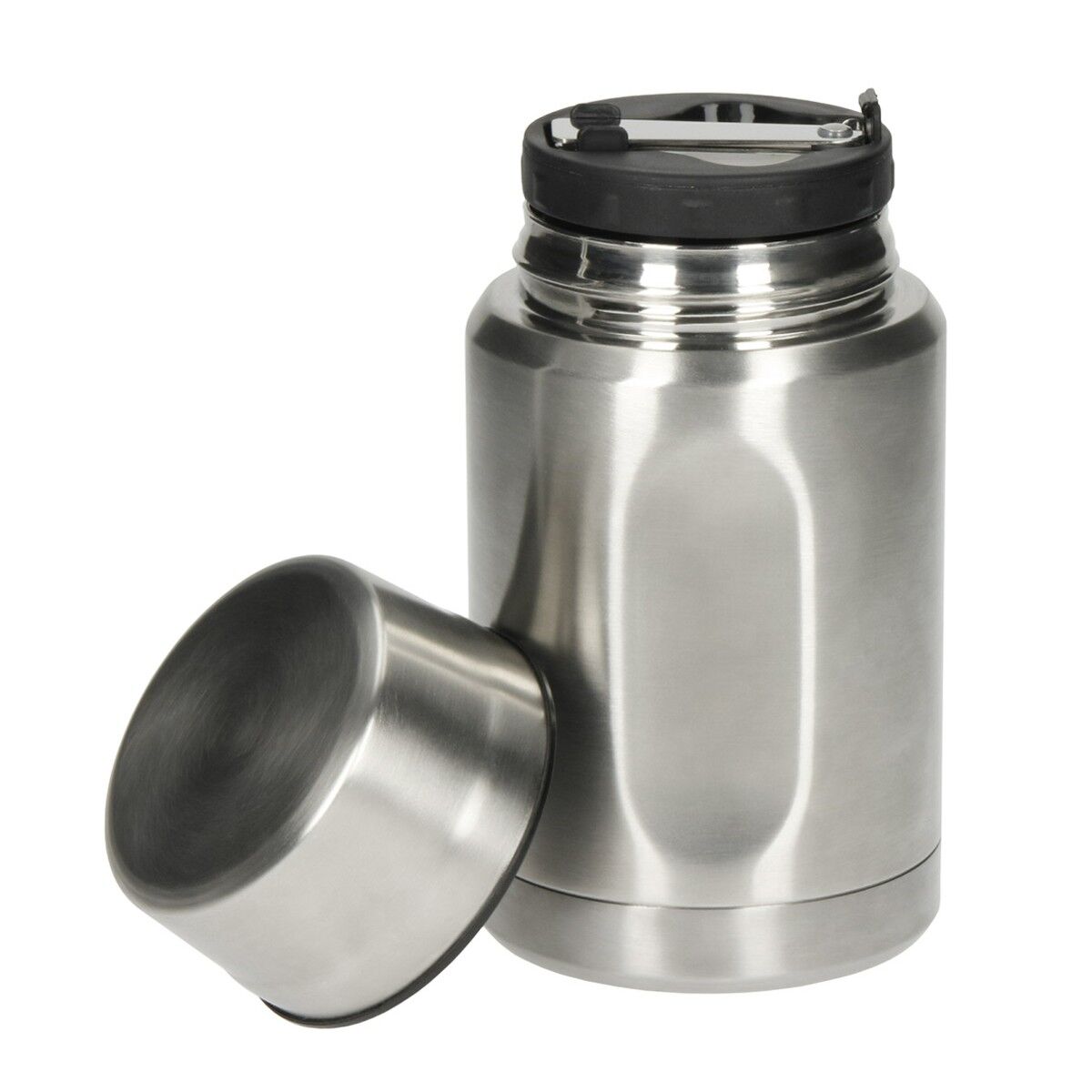 Silver Stainless Steel Soup Flask