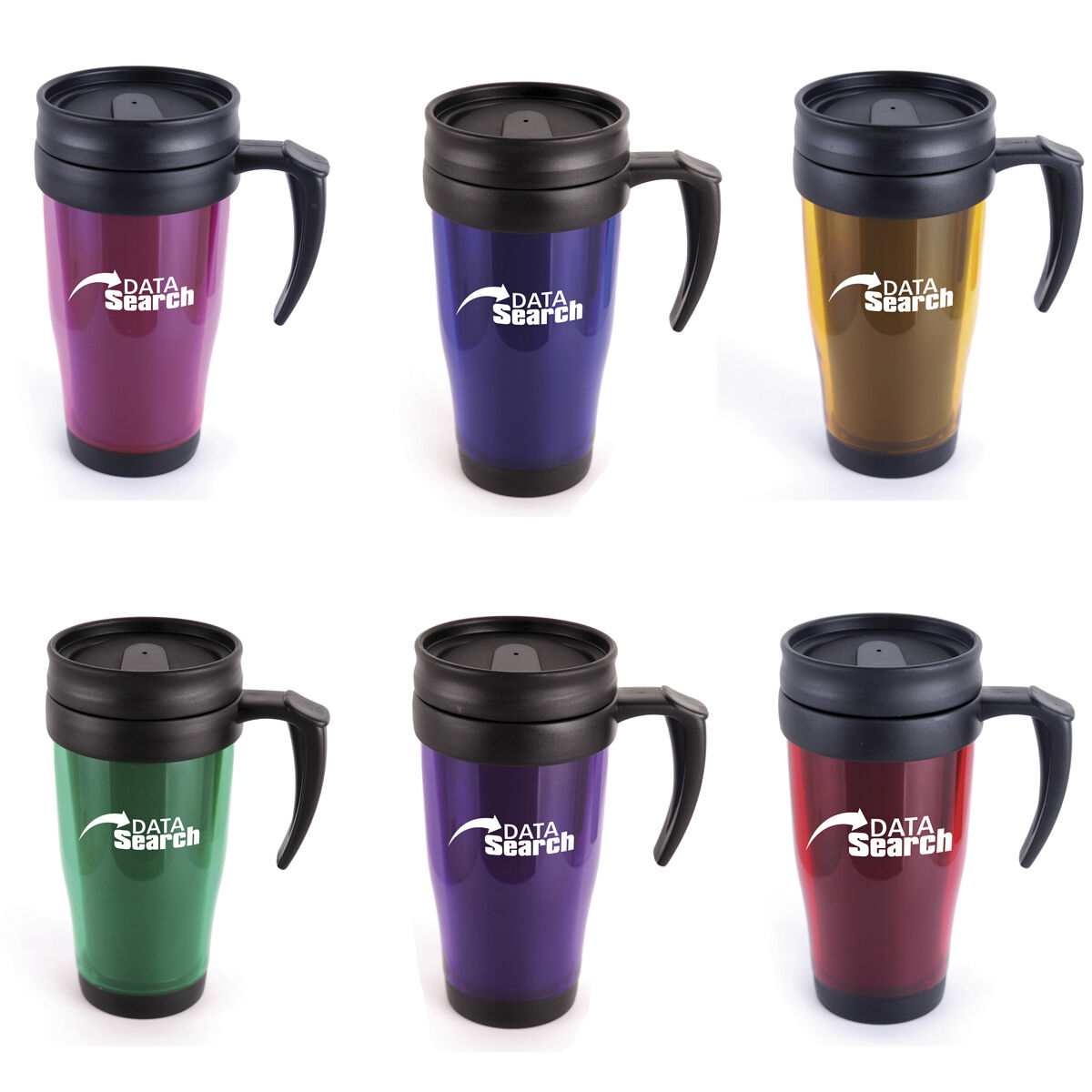 Translucent Coloured Travel Mug Colours