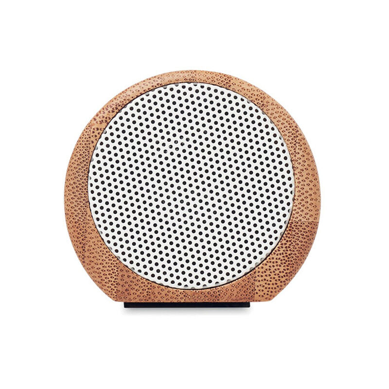 Bamboo Bluetooth Stereo Speakerbox (side)