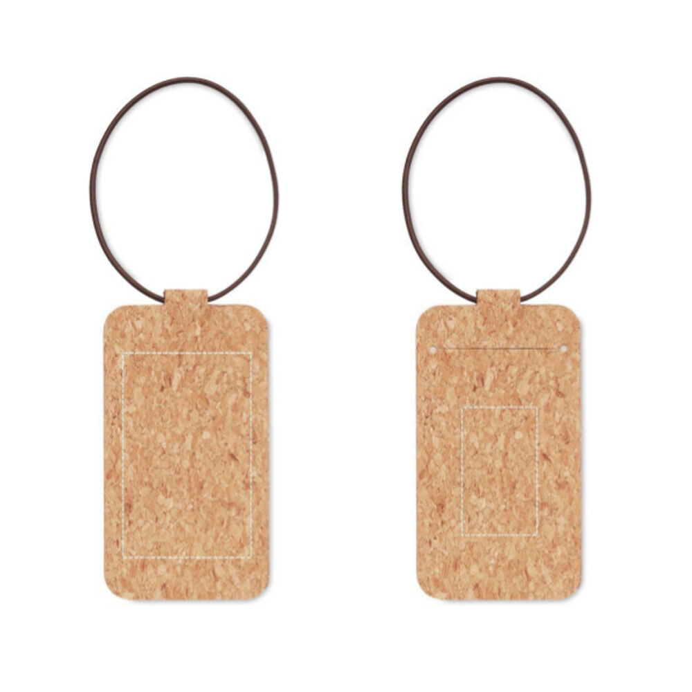 Cork Luggage Tag (printable area front and back)