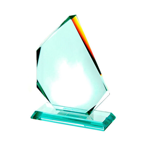 Jade Glass Flame Shaped Award