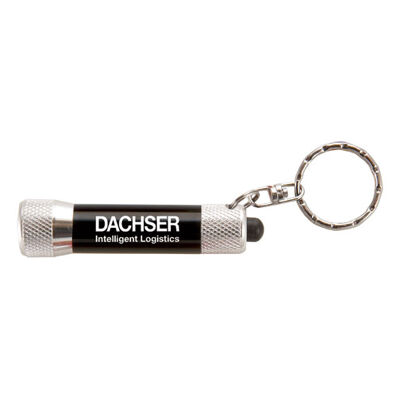 Keyring Torch to Laser Engrave - Shiny Black