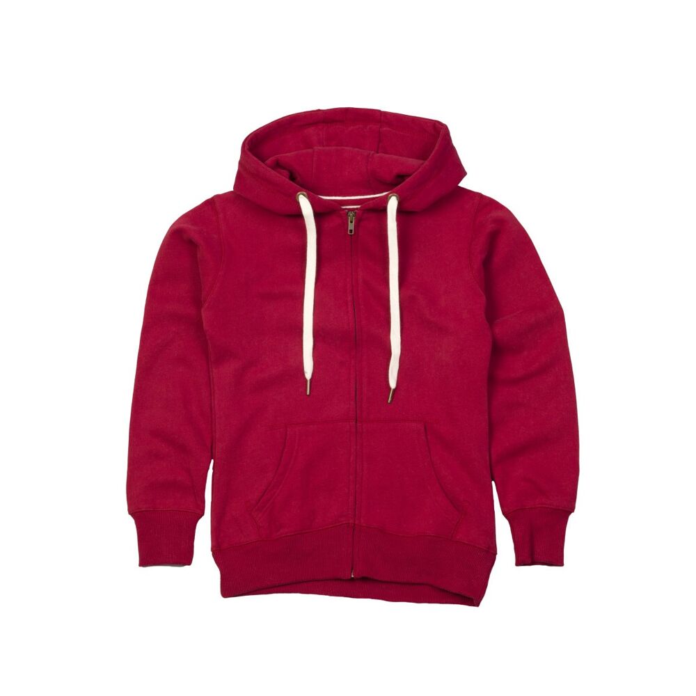 Mantis Womens zipped hoodie - Burgundy