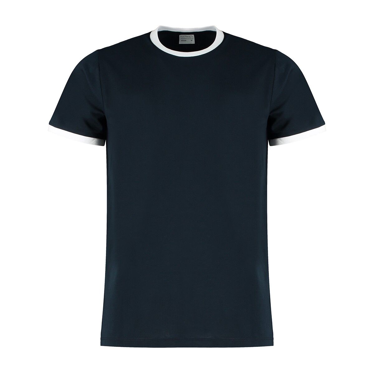 Contrast Ring Tee in Navy White
