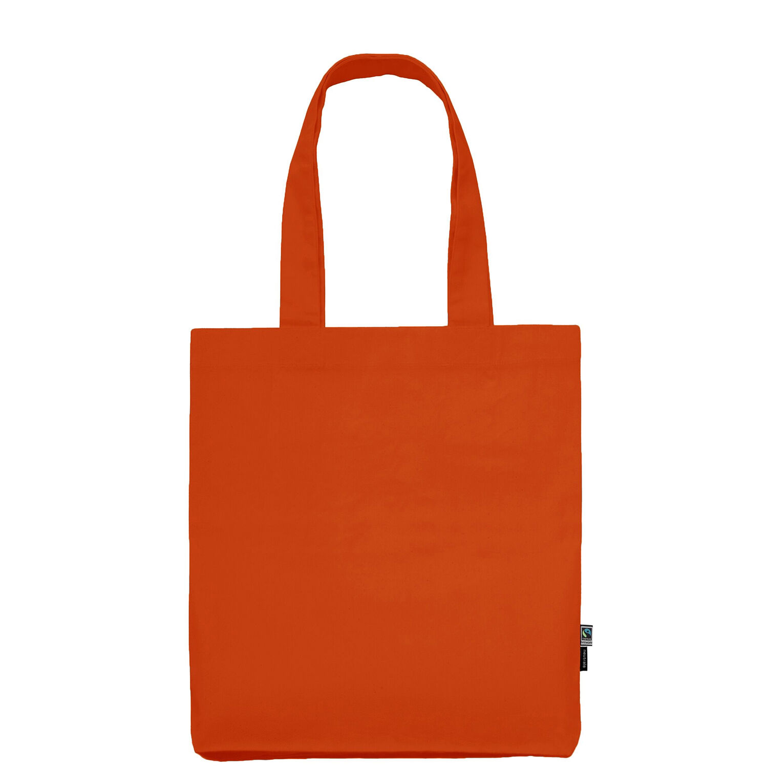 Neutral Brand Organic Twill Tote Bag in orange