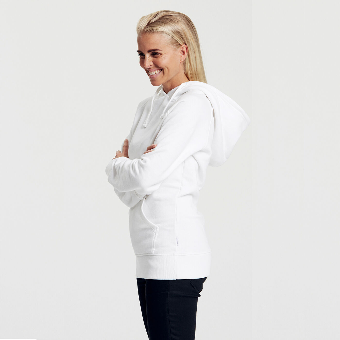 Neutral Ladies Hoodie White Front