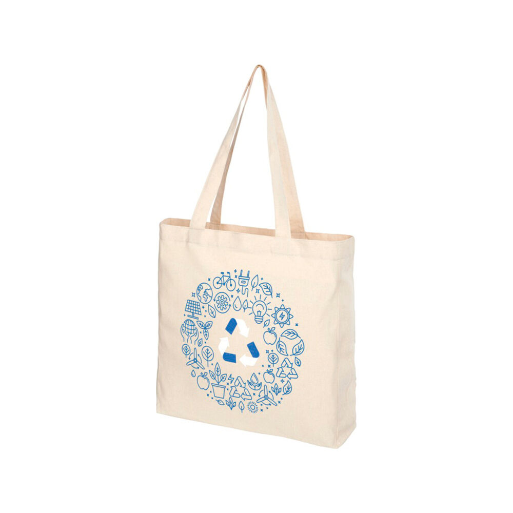 Recycled cotton and polyester shopping bag (sample branding)