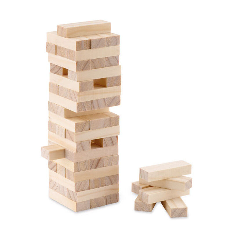 Wooden Jenga-Style Tower Game