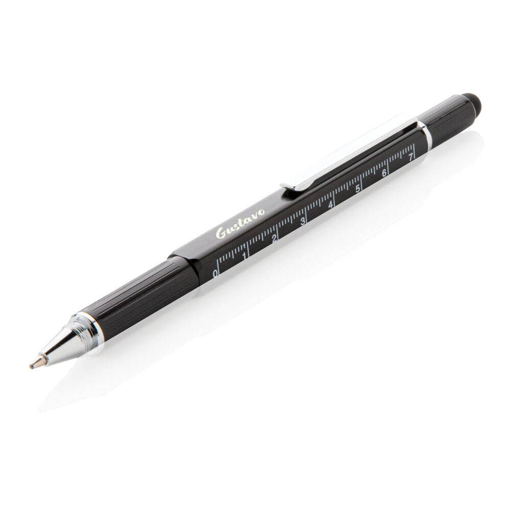 5-in-1 Metal Multifunction Pen (sample branding)