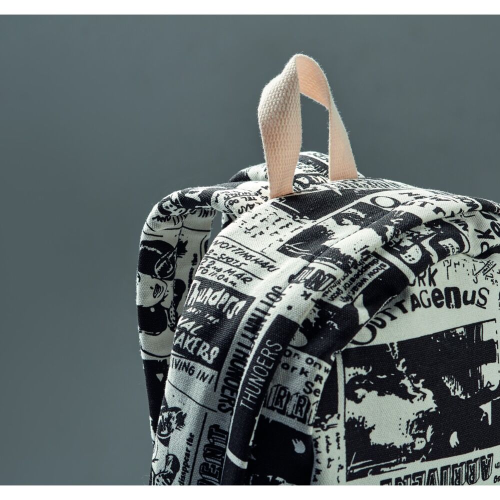 Backpack with all over printing