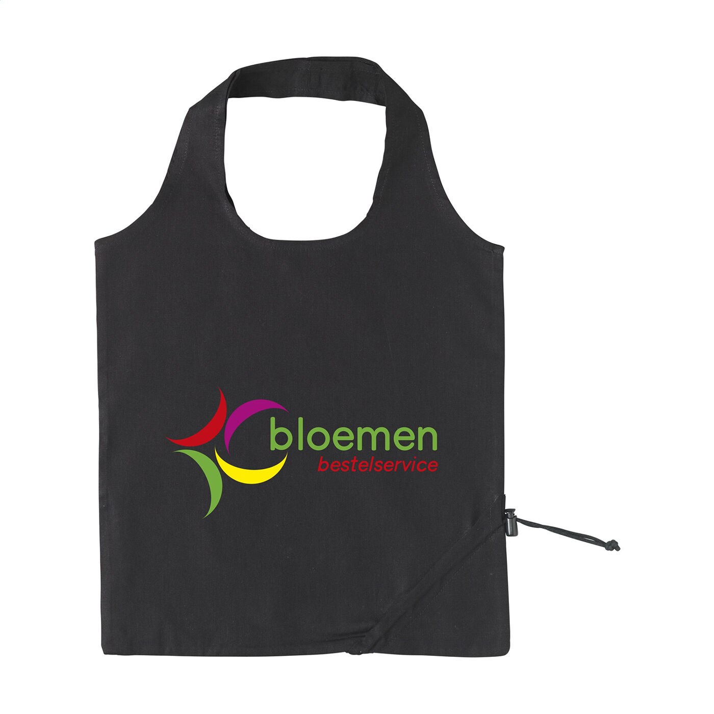 Folding Cotton Shopping Bags Black