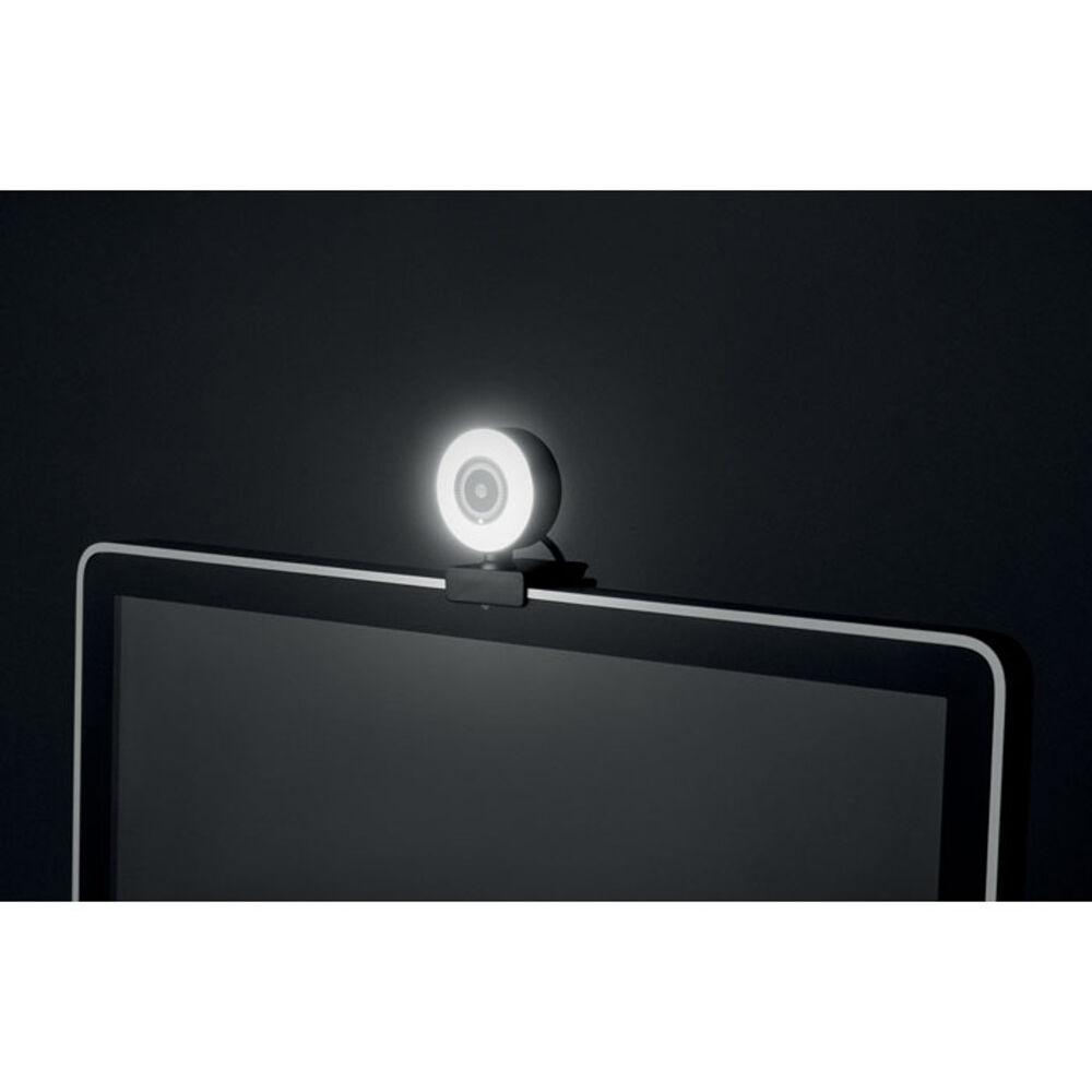HD Webcam with Ring Light and Mic (ring light)