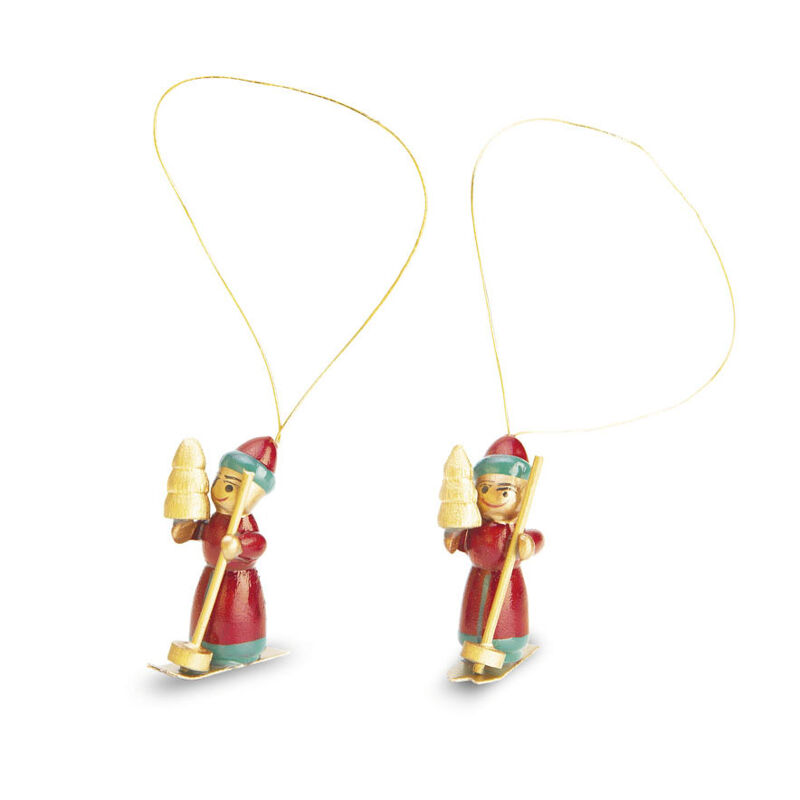 Wooden Christmas Tree Decorations Set