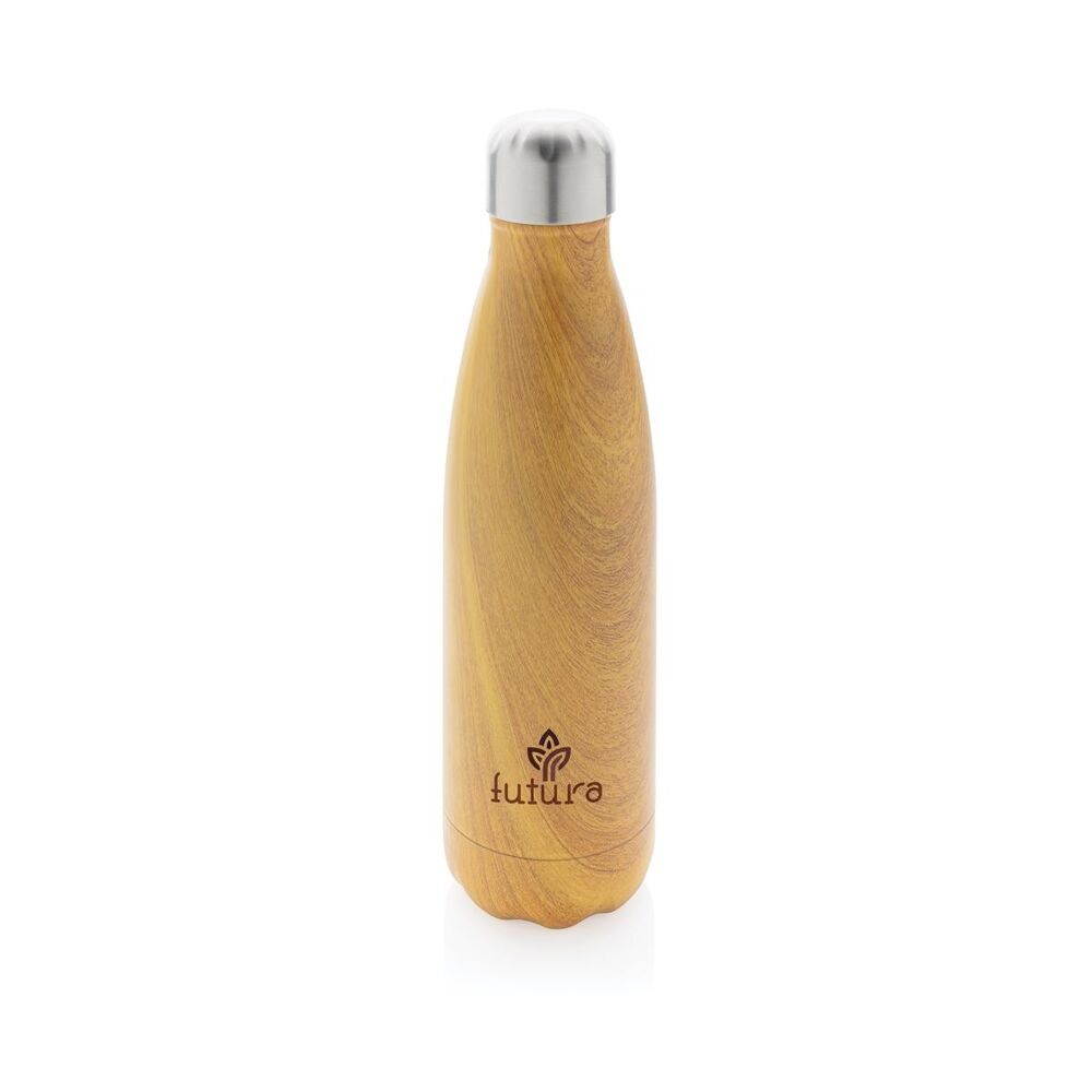 Wooden Effect Insulated Water Bottle