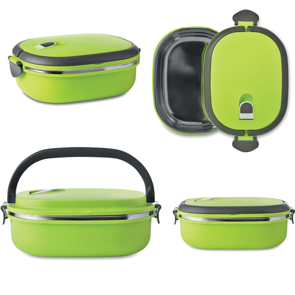 Insulated Metal Lunch Box with Handle
