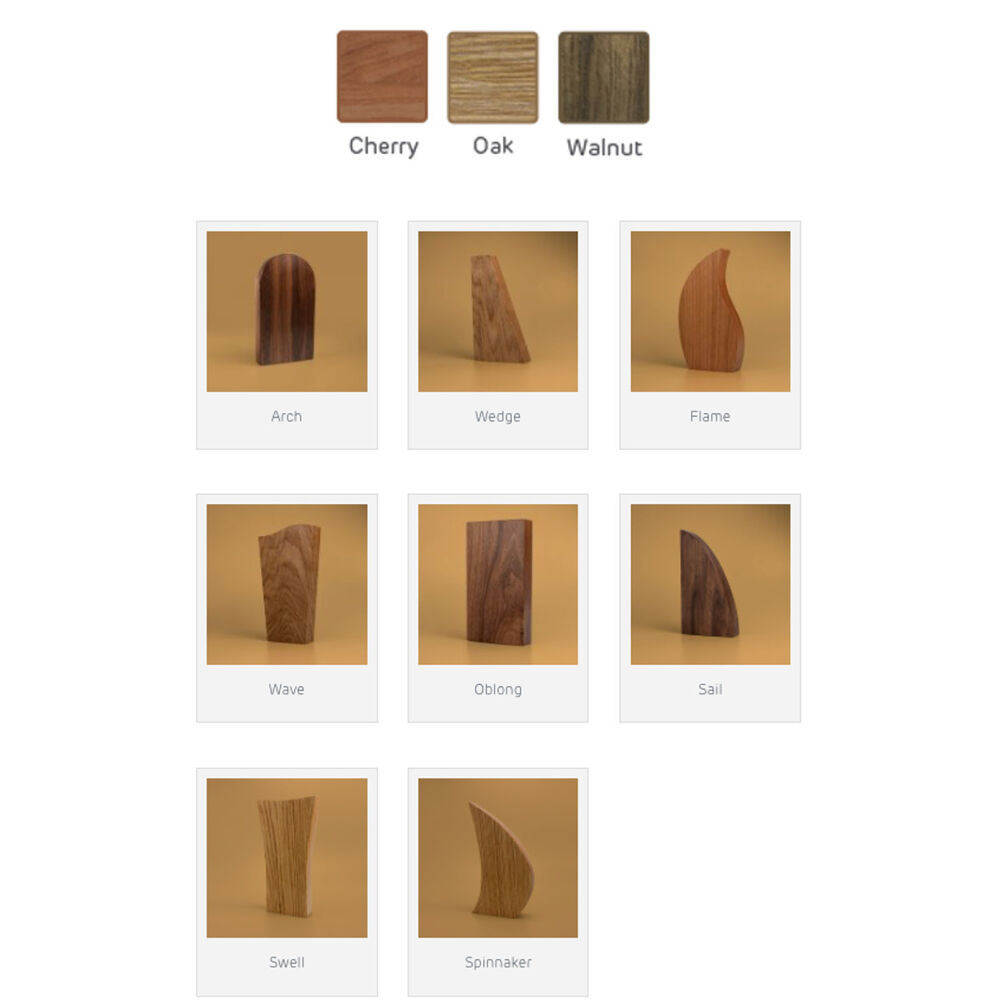 Real Wood Shaped Achievement Awards 