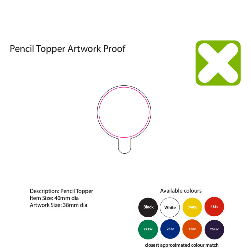 Recycled Plastic Pencil Topper