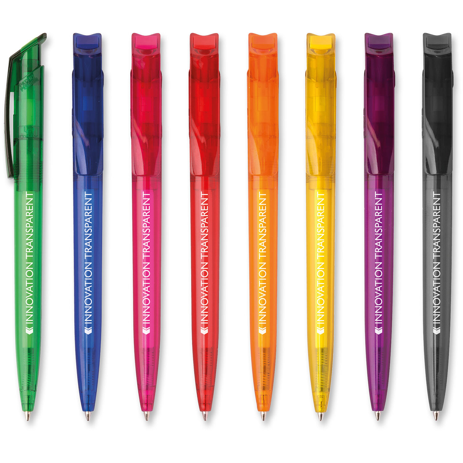 Recycled Water Bottle Pens Transparent