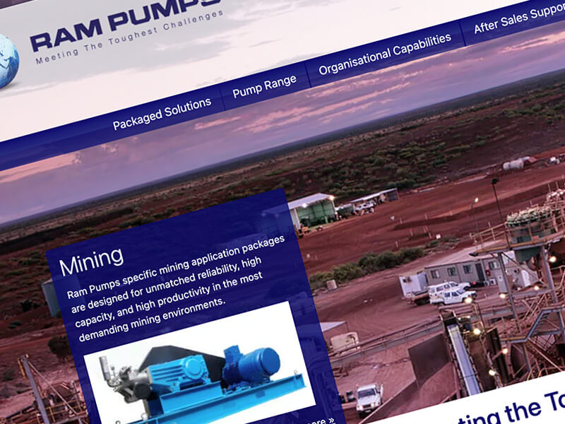 Ram Pumps website receives mobile and speed performance upgrade